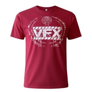 STAR TRECK -  VFX Discovery 3 Rare Graphic Tee – Red Unisex T-Shirt – Medium